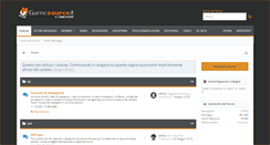 Desktop Screenshot of forum.gamesource.it