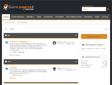 Tablet Screenshot of forum.gamesource.it